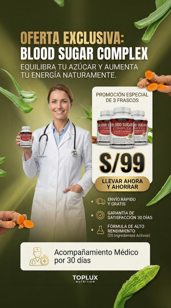 BLOOD SUGAR: LA SALUCIÓN PARA UNA GLUCOSA ESTABLE