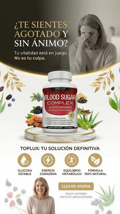 BLOOD SUGAR: LA SALUCIÓN PARA UNA GLUCOSA ESTABLE