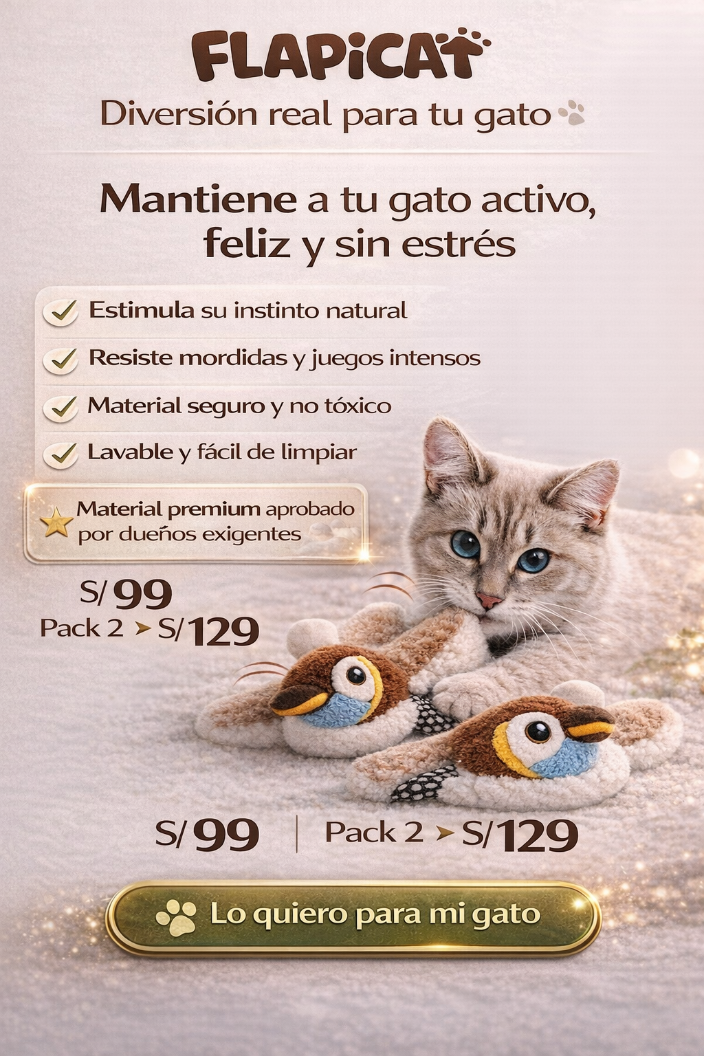 Flapicat™ – El juguete que tu gato no podrá ignorar